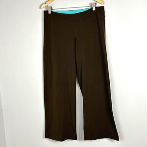 Lululemon Y2K‎ Wide Leg Brown Yoga Leggings High Rise Womens Pants Sz 12 Stretch